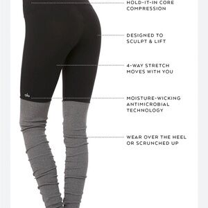 Alo goddess Black and Gray Leggings